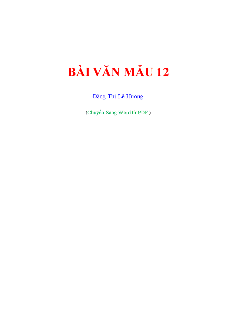 Văn hay 12