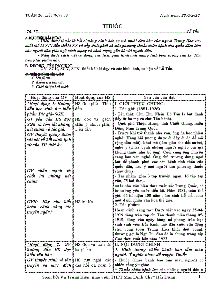 Ngữ văn 12 Tuần 26