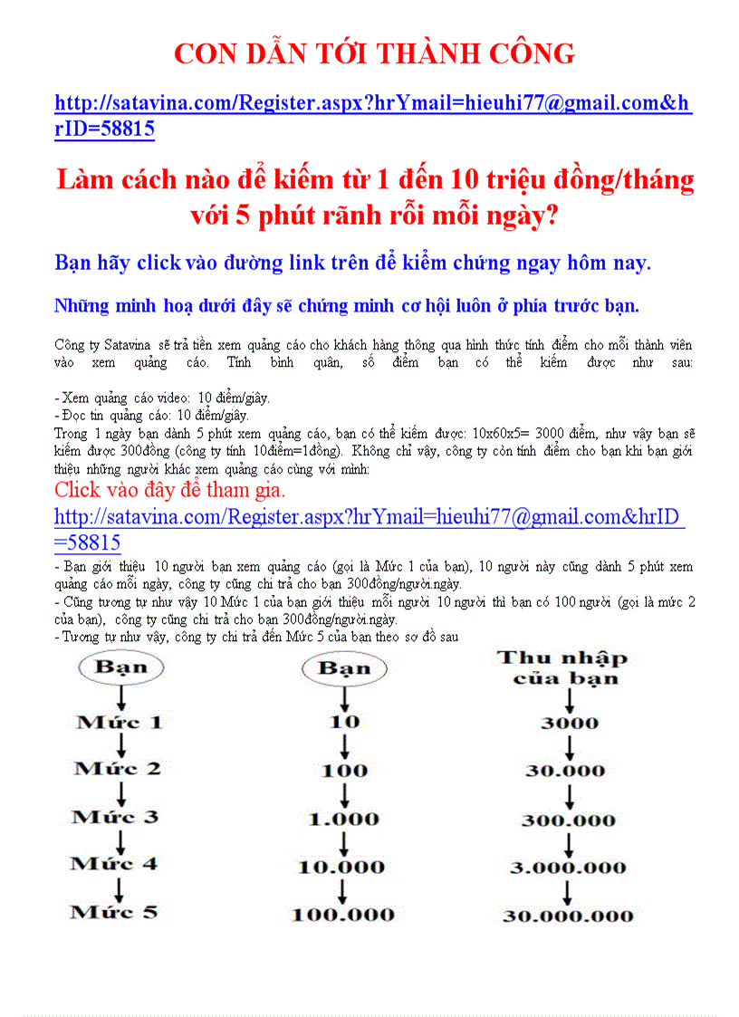 Làm cách nào để kiếm từ 1 đến 10 triệu đồngtháng với 5 phút rãnh rỗi mỗi ngày