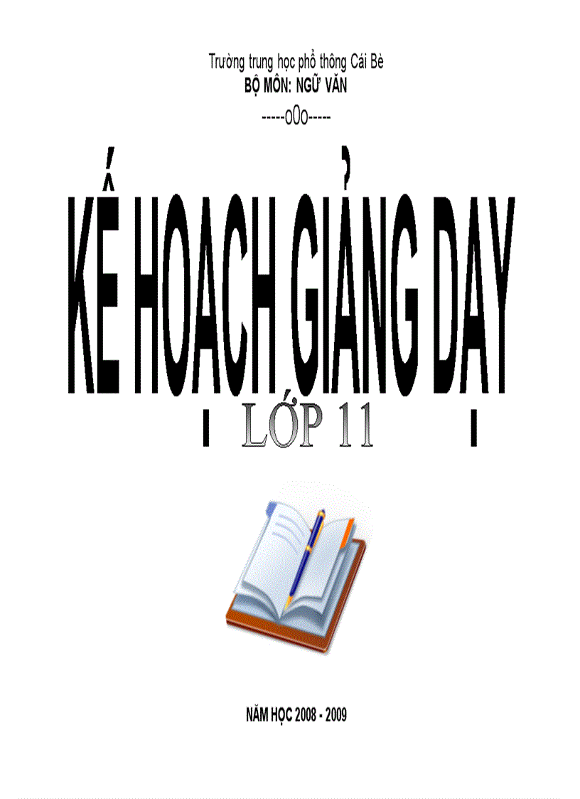 Bia ke hoach giang day