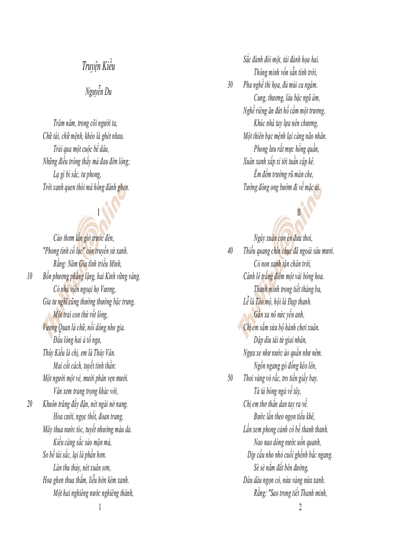 Truyện Kiều Nguyễn Du