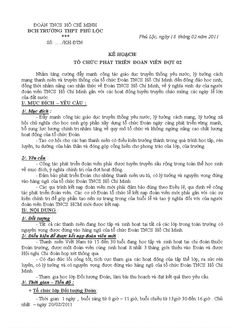 Kehoachphattriendoanvien