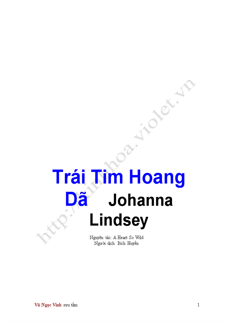 Trái tim hoang dã Johanna Lindsey