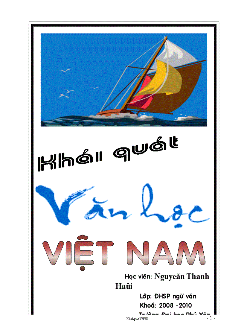 Khái quát vh việt nam