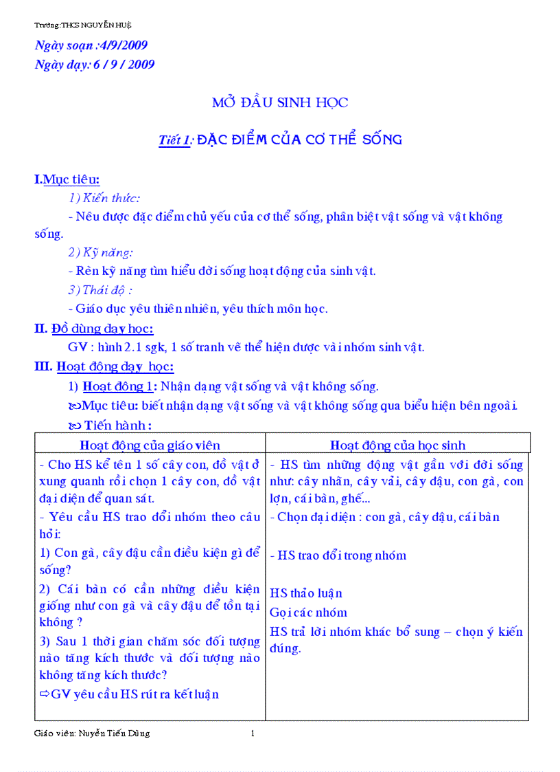 Trọn gói sinh 6 09 10