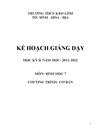 Kế hoạch giảng day sinh7 kì 2