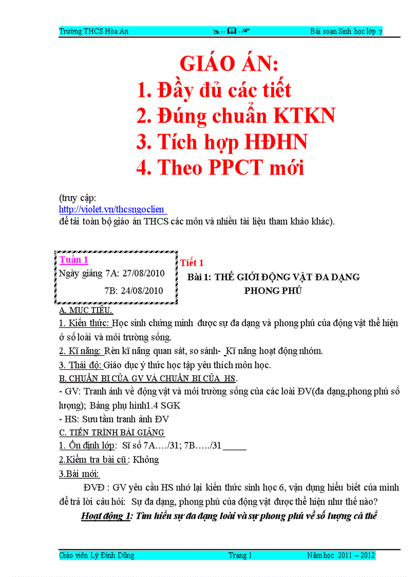 Sinh 7 cả năm ppct mới hay