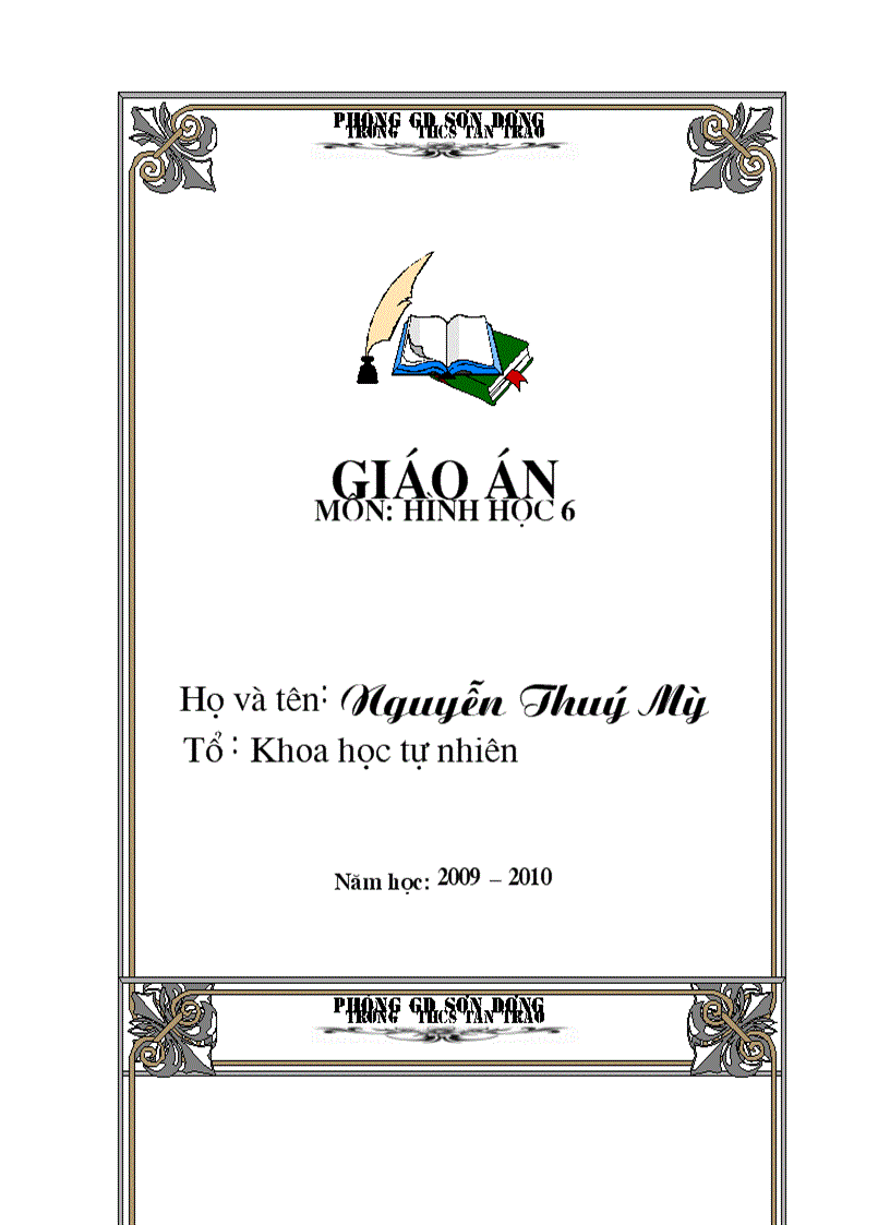 Bia giáo án đẹp