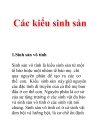 Các kiểu sinh sản