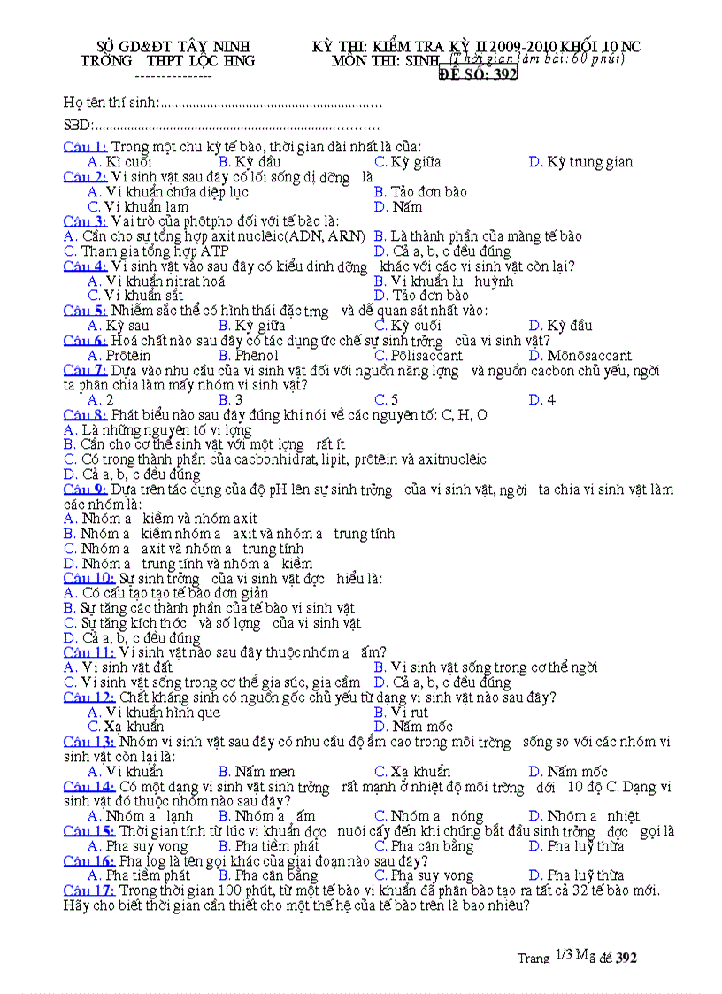 De thi hki sinh 10nc
