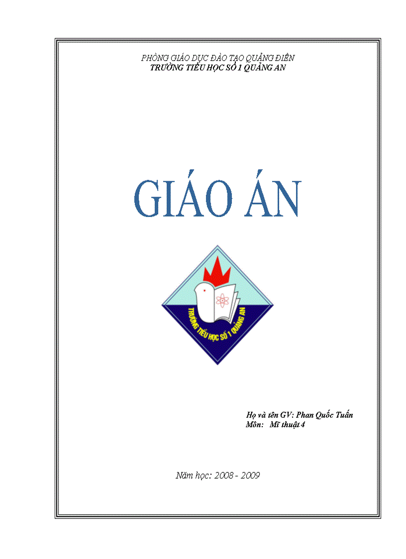 Giáo án lớp 4