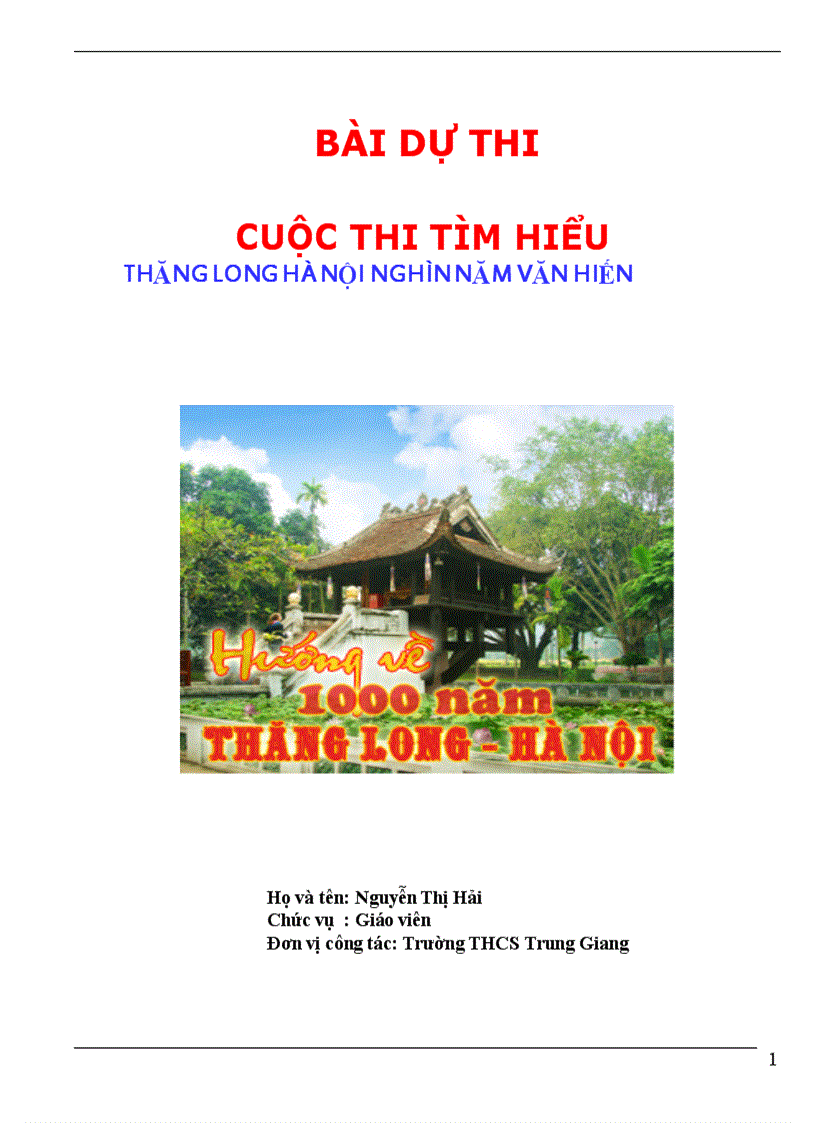 Dap an 1000 nam thang long ha noi hay hinh anh minh hoa