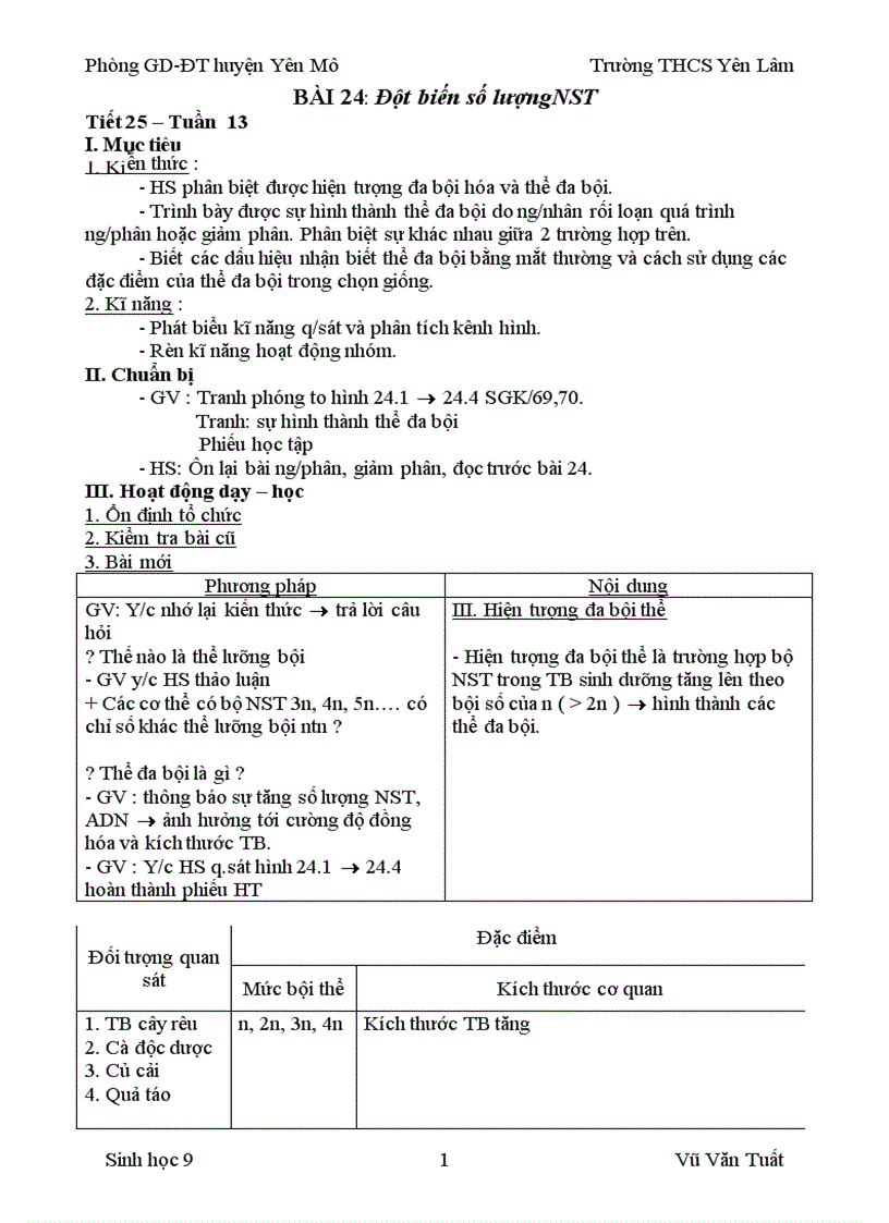 Sinh 9 tuần 13 14