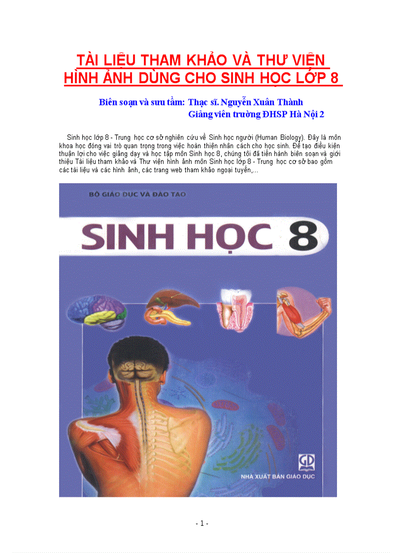 Hình ảnh sinh học 8