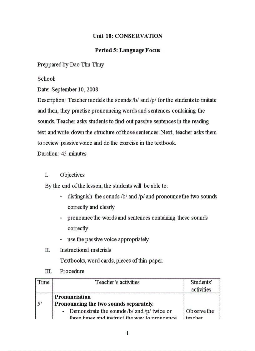 Unit 10 E 10 Language Focus