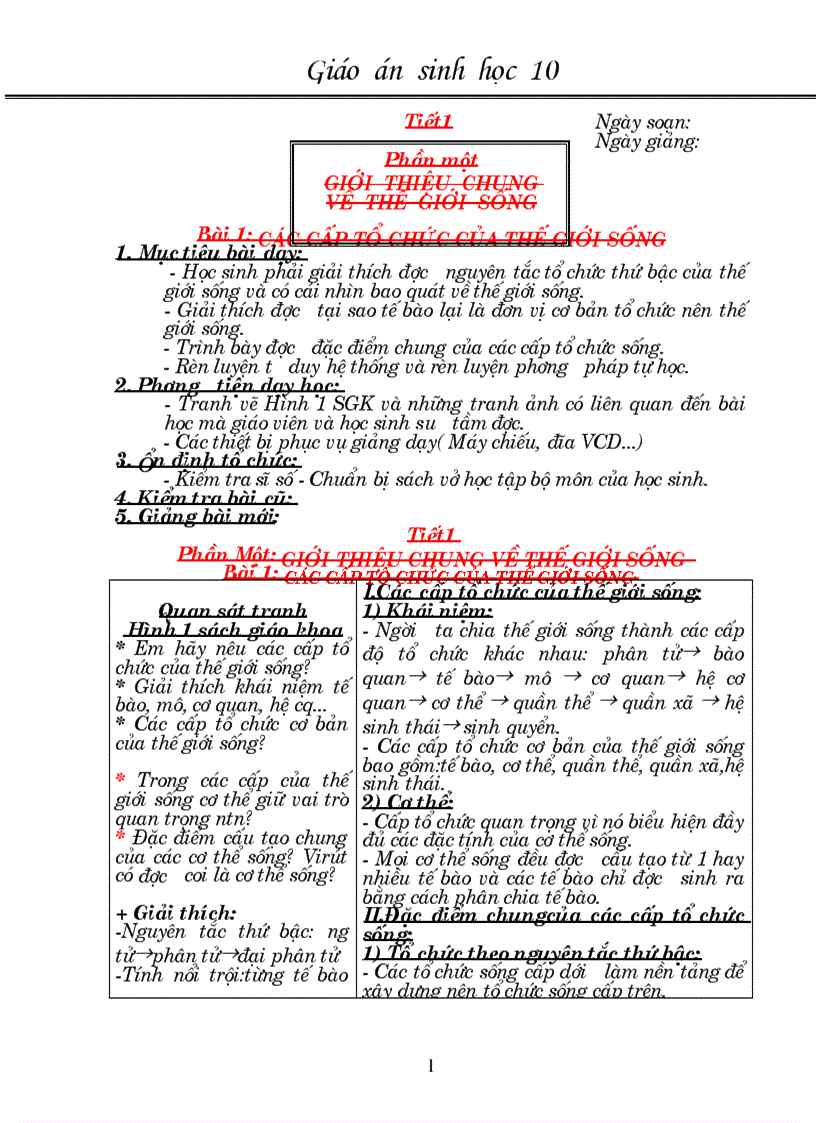 KHẮC SẾ Trọn bộ G án 10 THPT Có kiến thức bổ sung