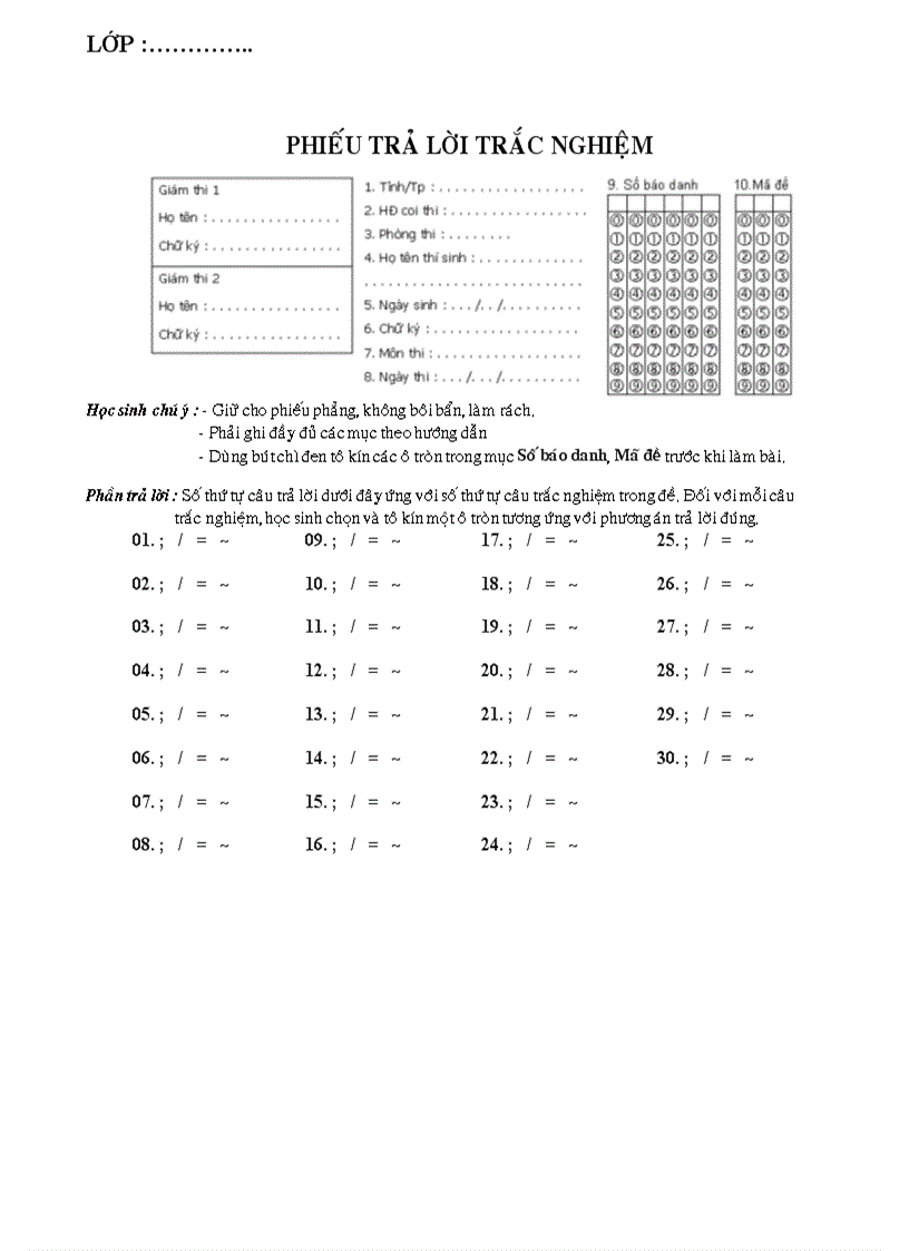 KT 1 TIẾT HK II 6 đề