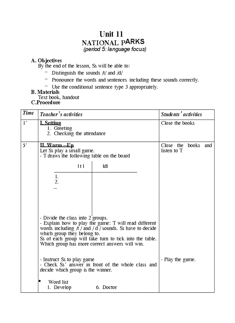 Unit 11 E 10 Language Focus