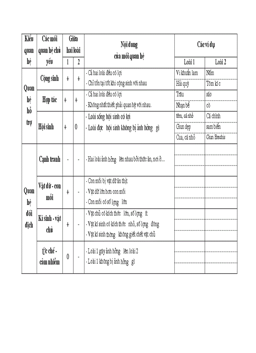 Kieu quan he giữa các SV