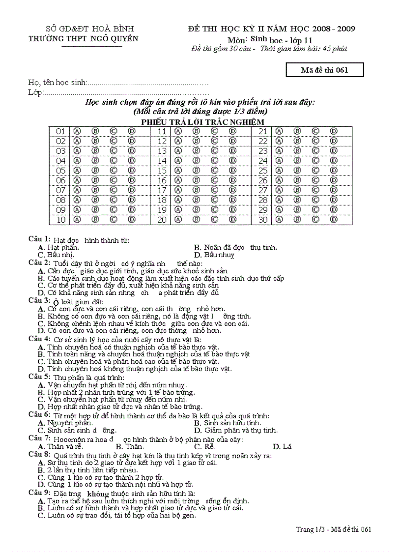 Kiem tra hk2 11 hoai Thu