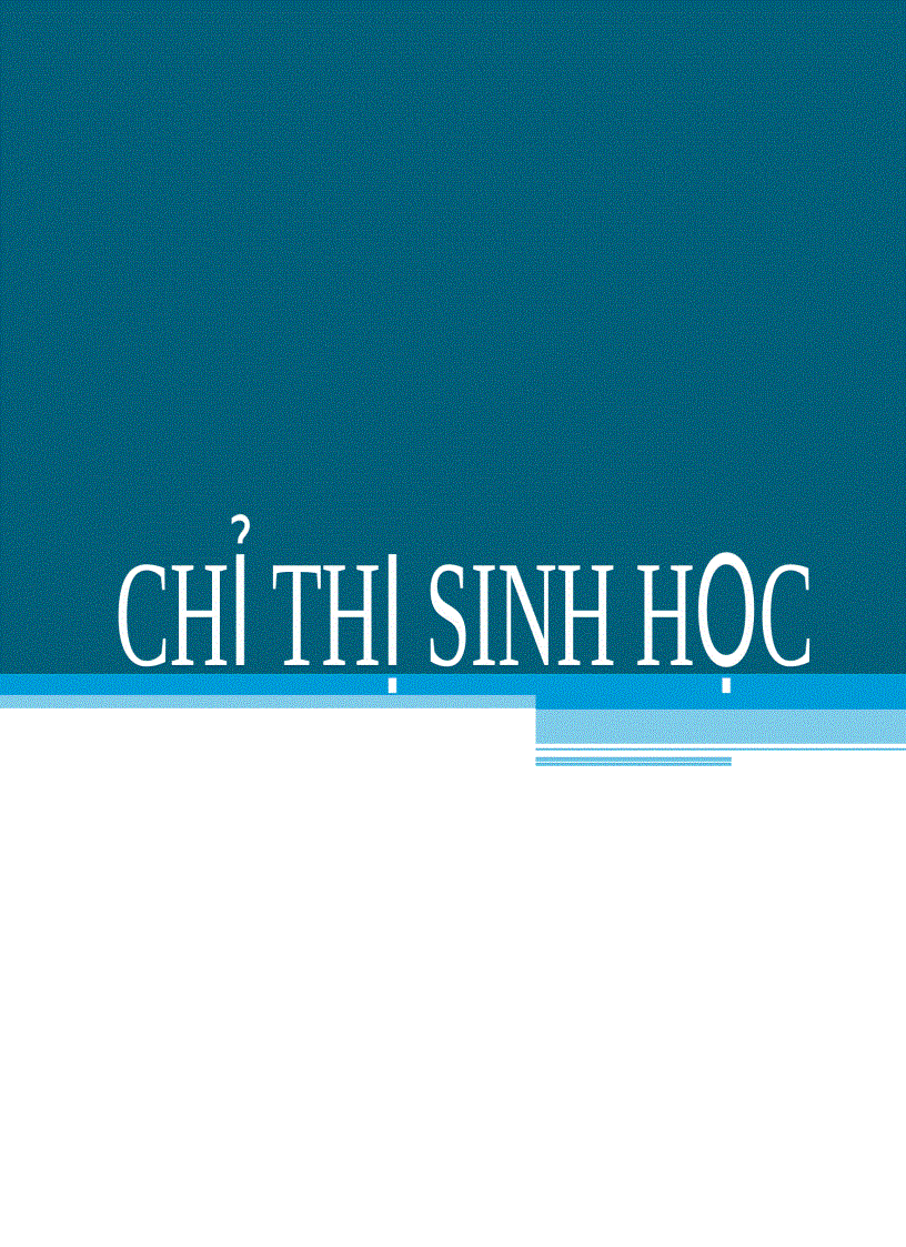 Chỉ thị sinh học