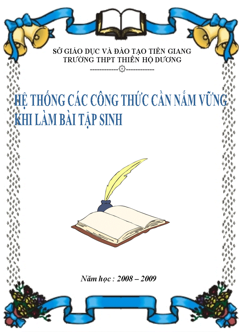 Công Thức Sinh 12