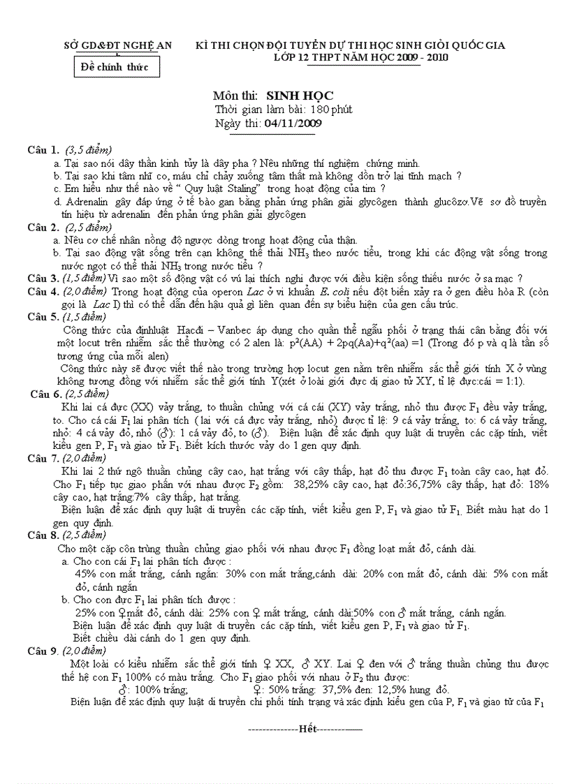 Đề và đáp án thi HSG Vòng 2