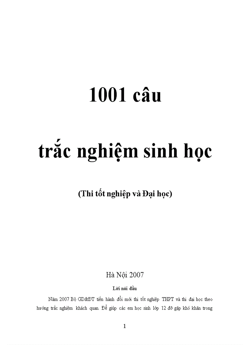 ỞiTắc nghiệm sinh học 12 mới