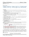 Tiết 30 Truyền tin qua Xinap cực hay