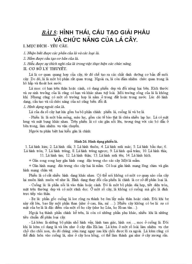 Bài 5 hình thái cấu tạo giải phẩu cua la