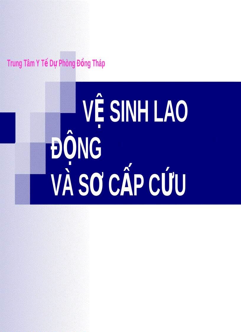 Quy trình sơ cấp cứu