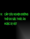 Quy trình sơ cấp cứu