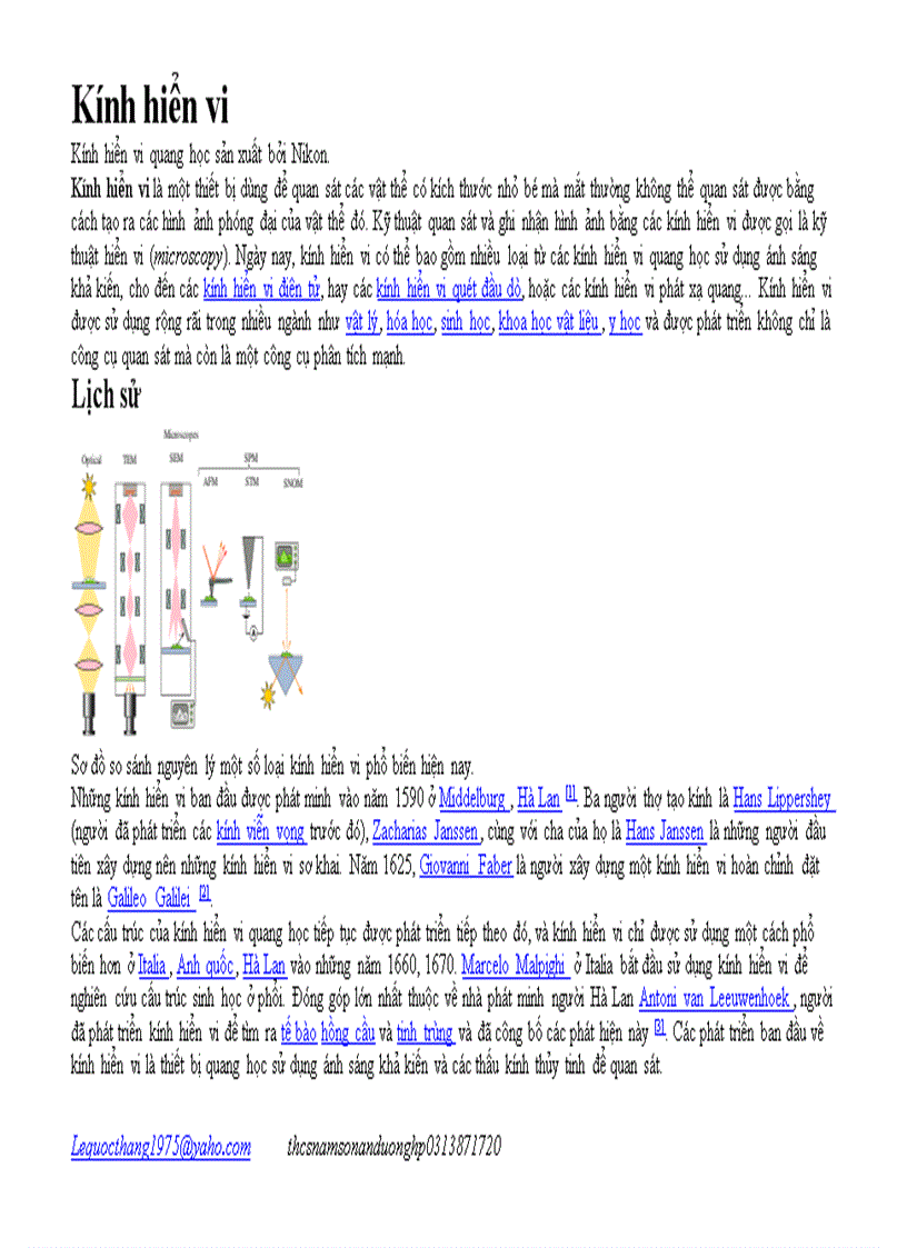 Kính hiển vi và hơn thế