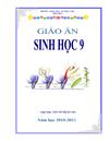 8 mẫu bìa giáo án Sinh học mới