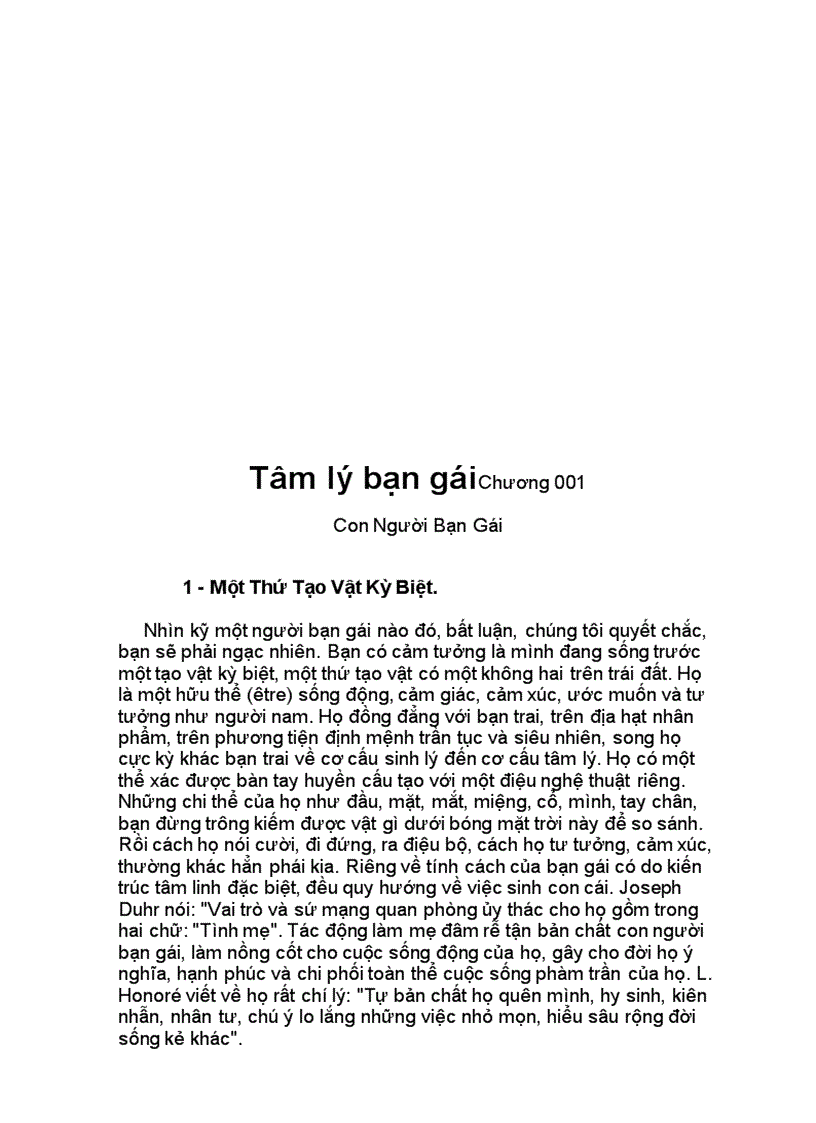 Tâm lý bạn gái