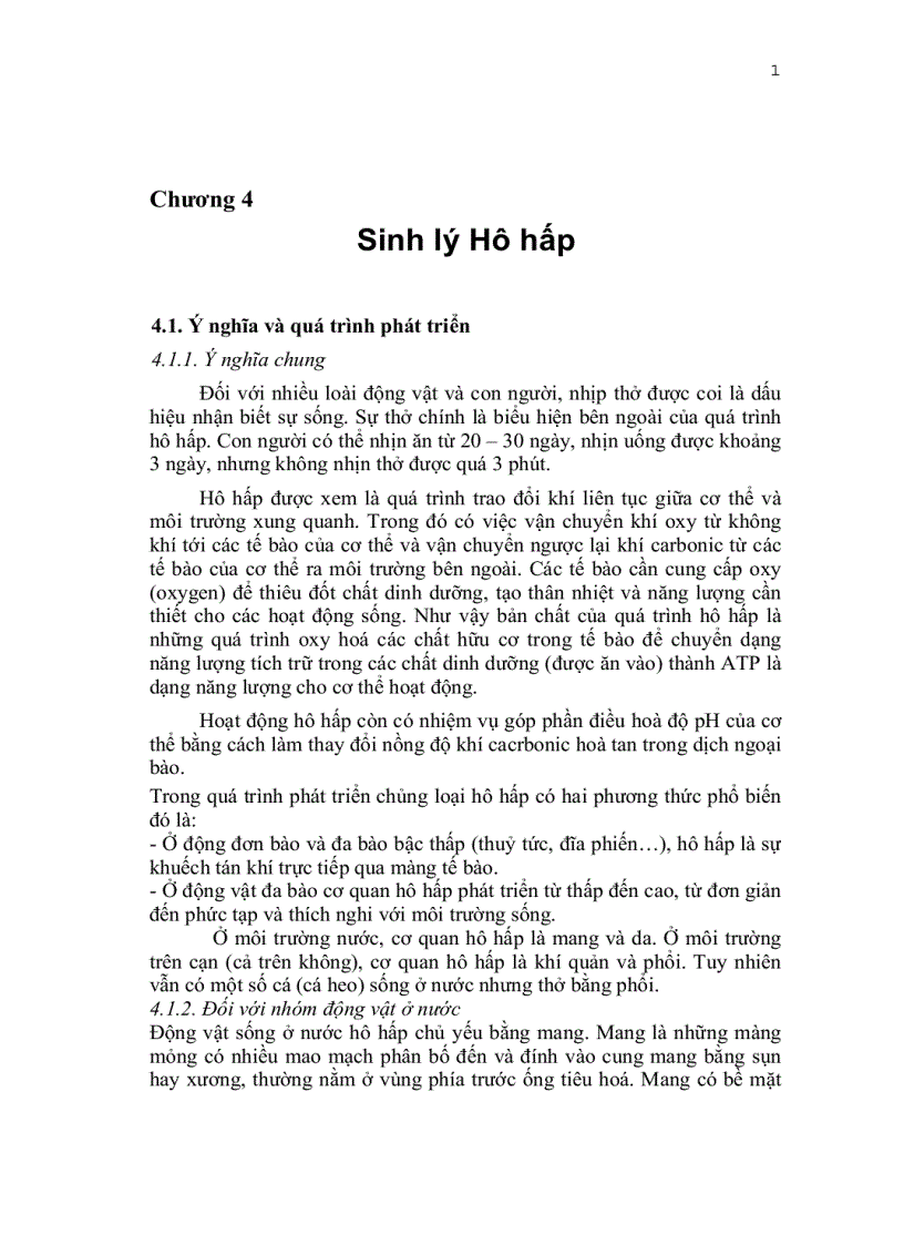 Sinh lí hô hấp