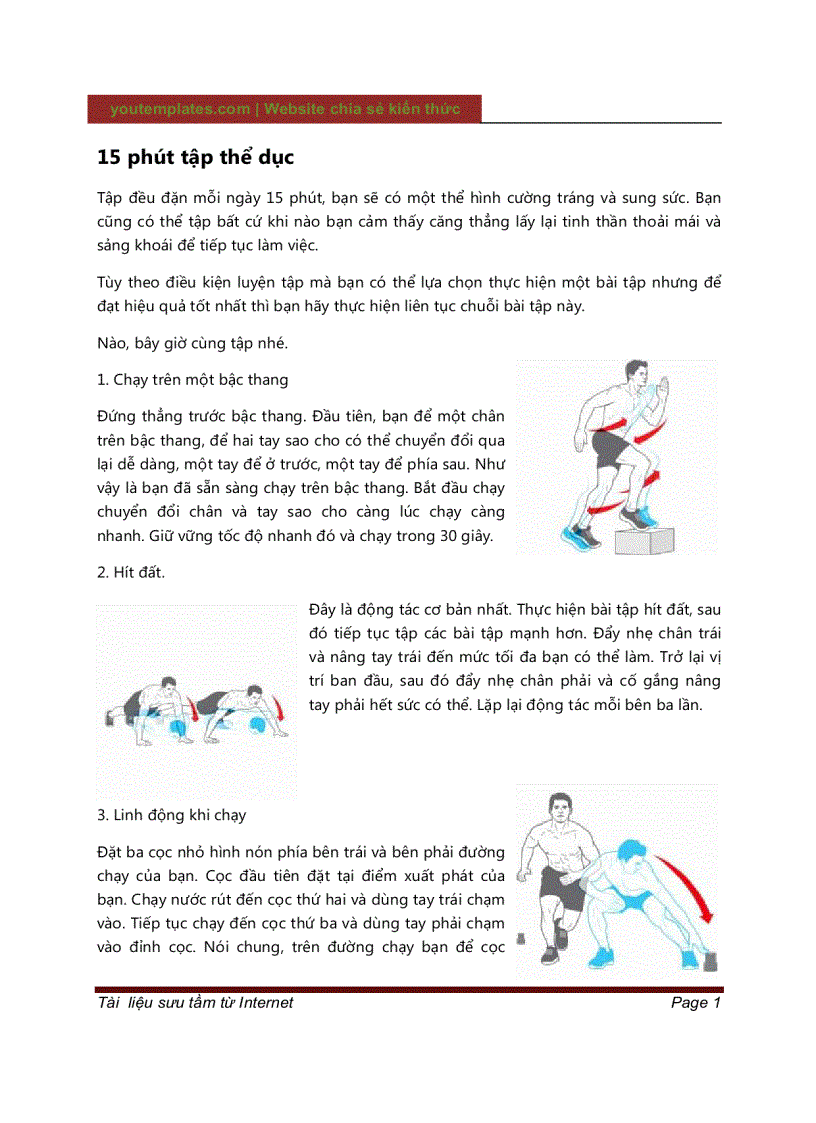 15 phút bạn sẽ có một thể hình cường tráng và sung sức