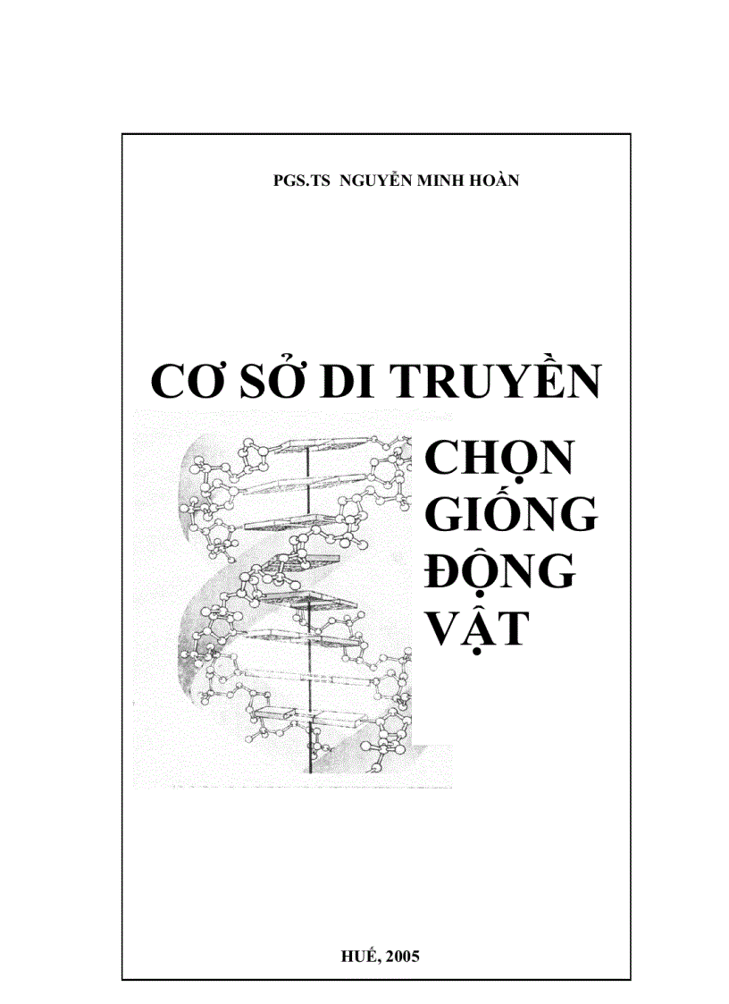 Cơ sở di truyền chọn giống động vật