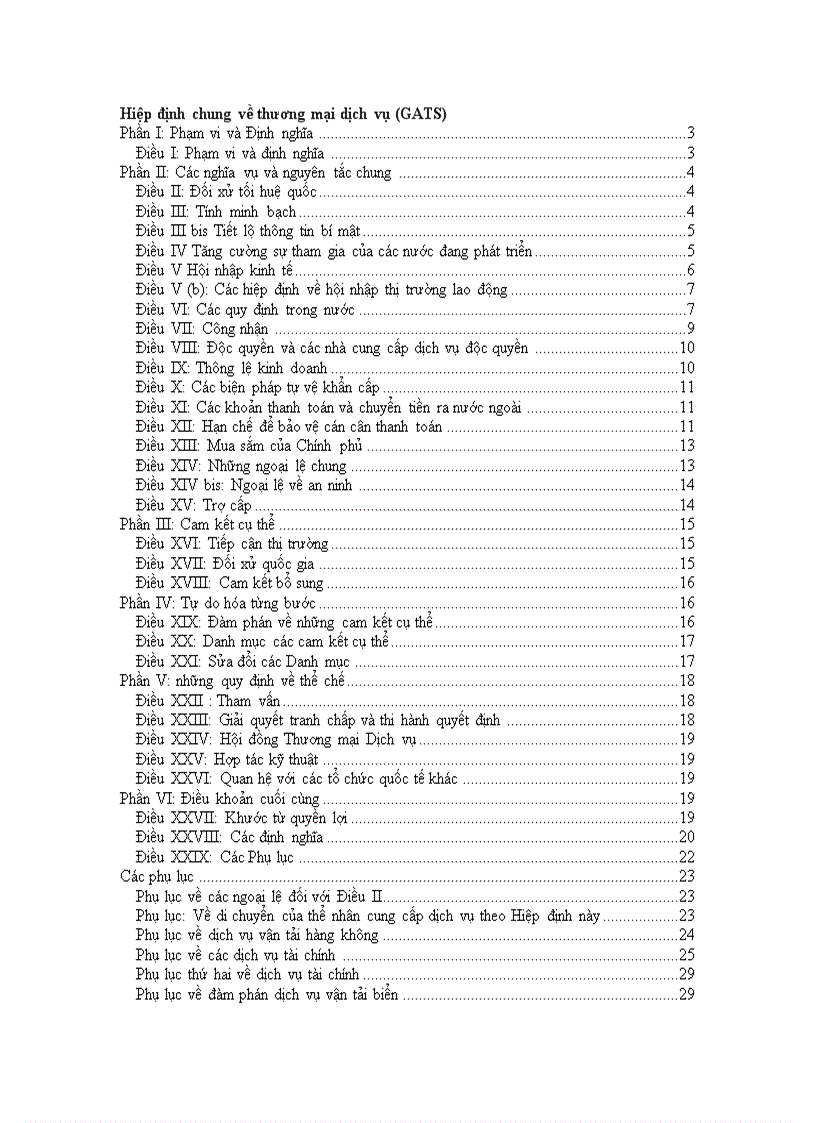Hiệp định chung về thương mại dịch vụ GATS
