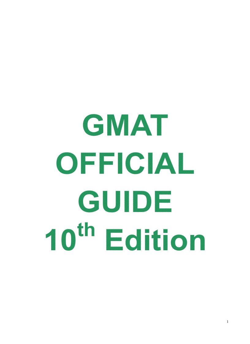 Tài liệu GMAT mà các ngân hàng thường dùng để ra đề thi phần 2