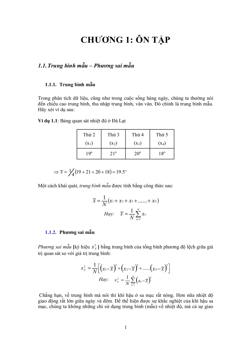 Kinh tế lượng ôn tập đầy đủ