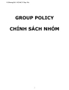 Tài liệu hướng dẫn thiết lập Group Policy