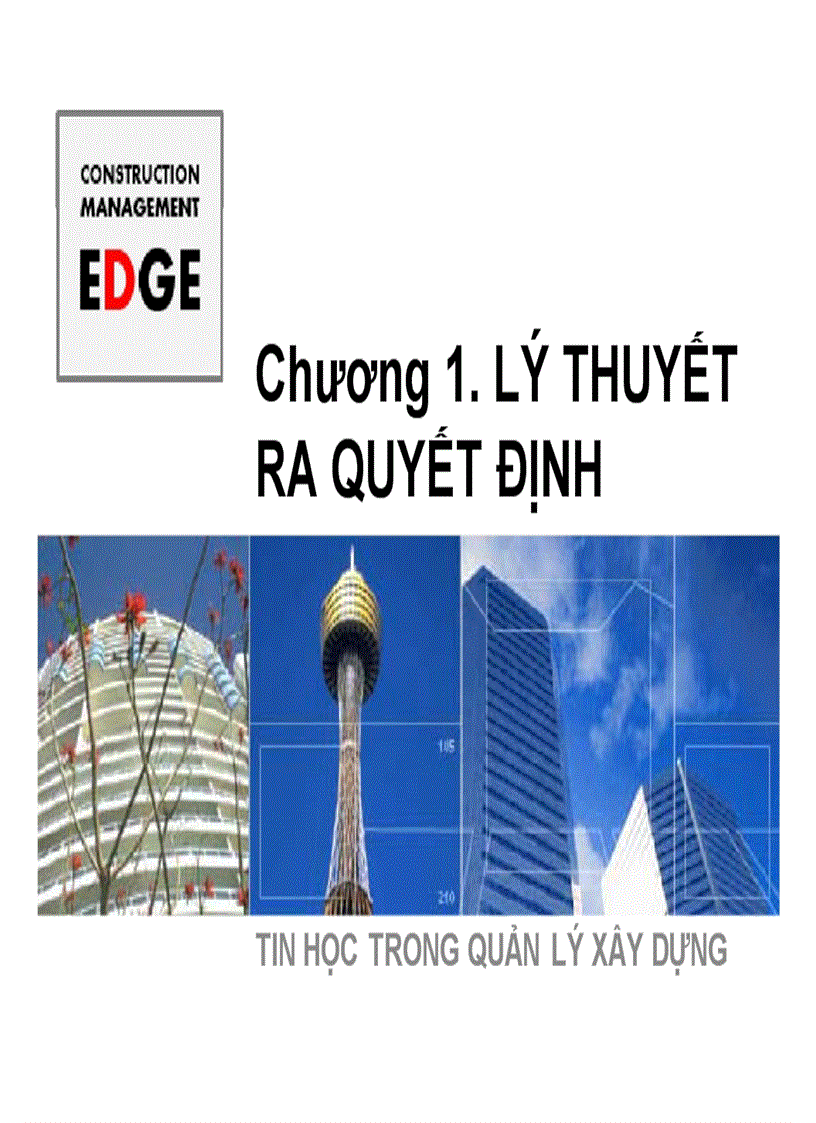 Tin học trong quản lý xây dựng