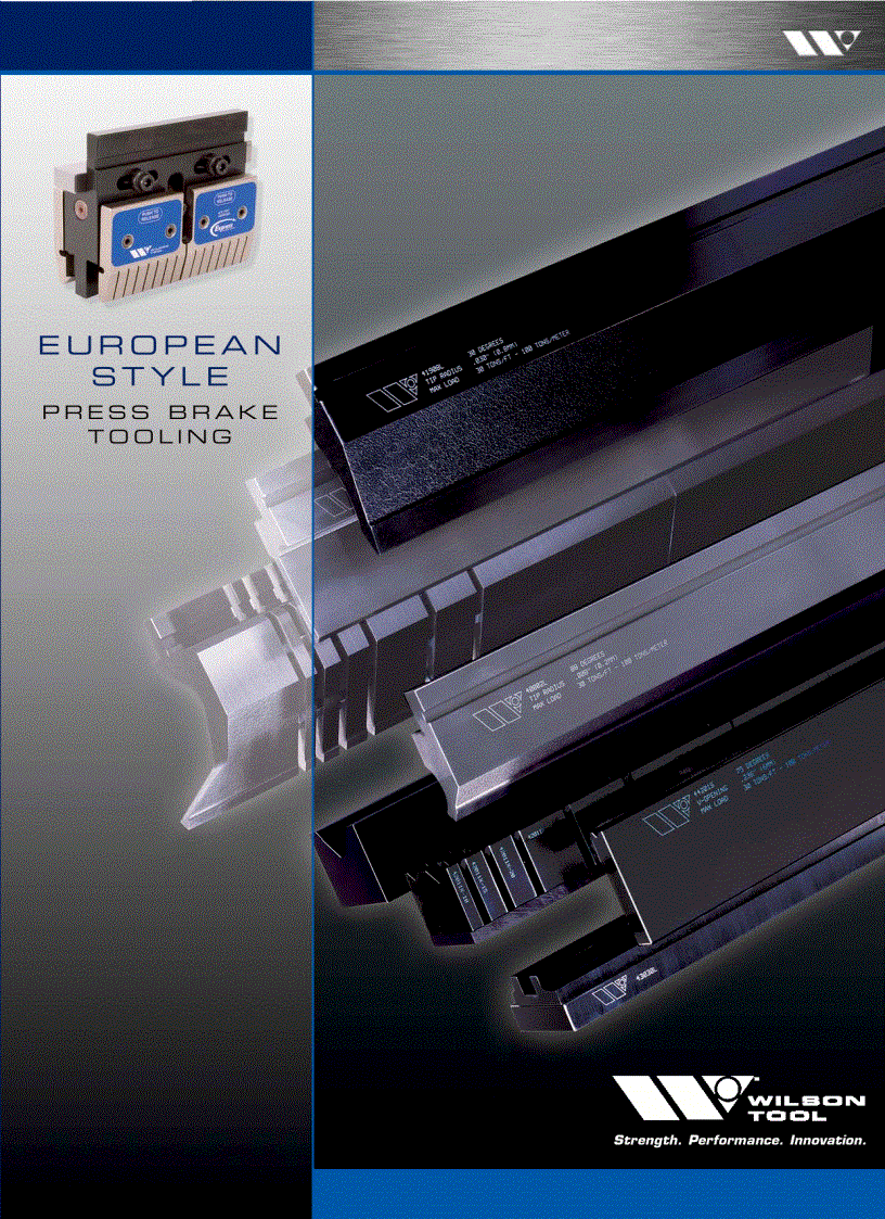 Cataloge chày cối máy sấn WILSON PRESS BRAKE UK