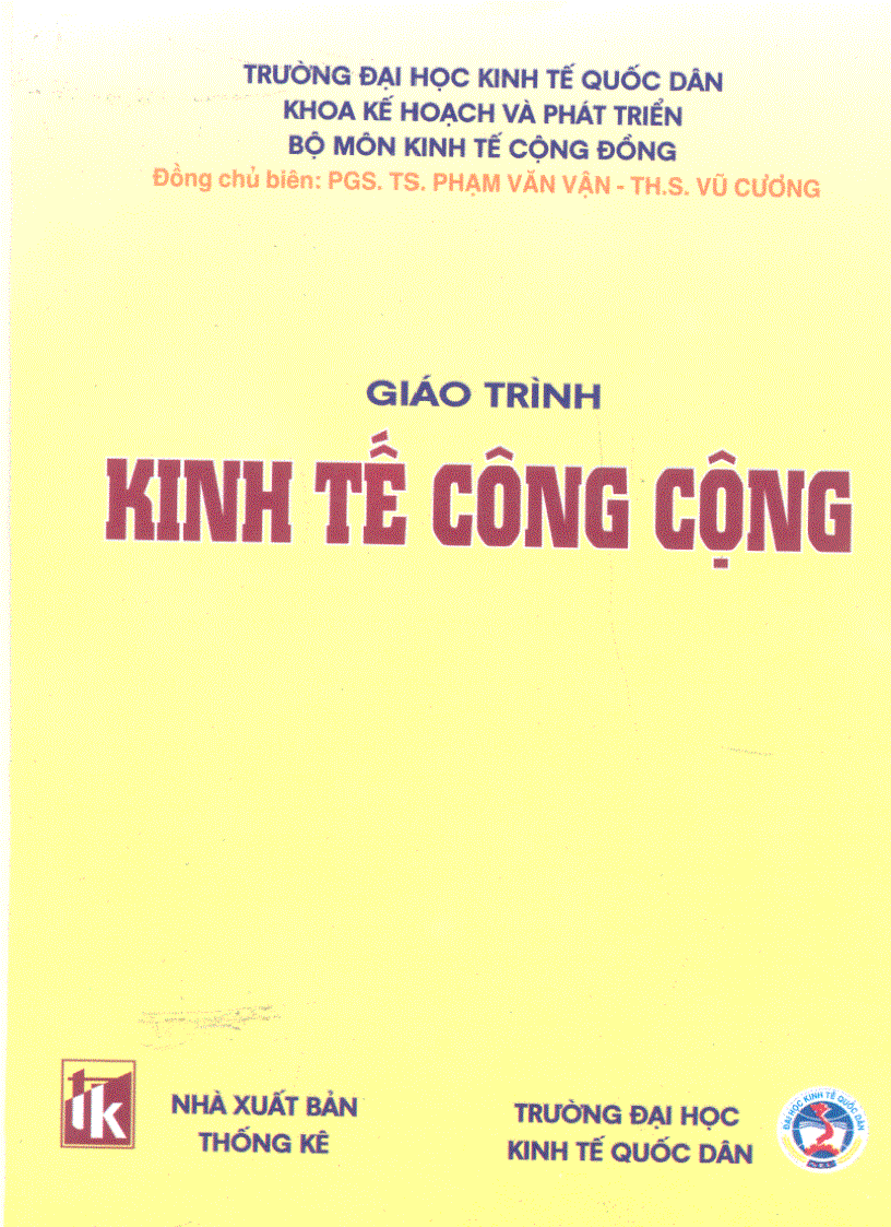 Giáo trình kinh tế công cộng