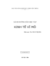 Sách hướng dẫn học tập môn kinh tế vĩ mô cho đối tượng đại học đào tạo từ xa