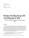 Hệ thống tính giá ABC Activity Based Costing