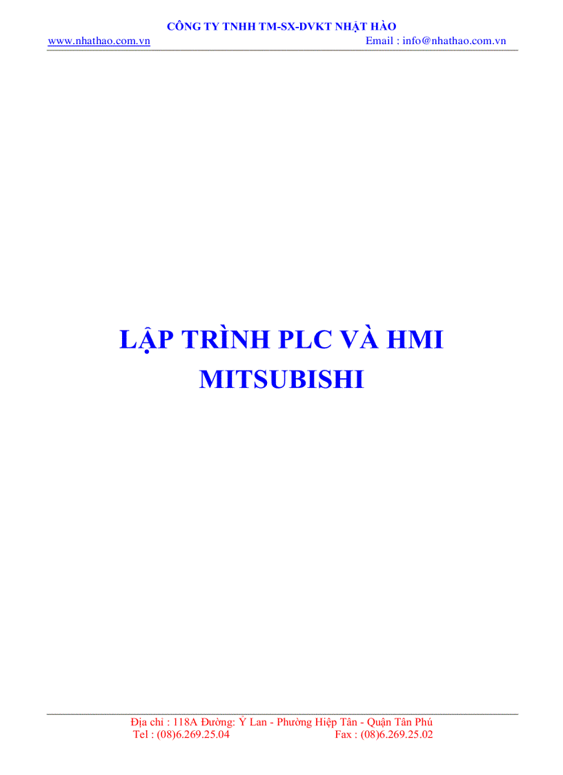 Lập trình HMI PLC mitsu