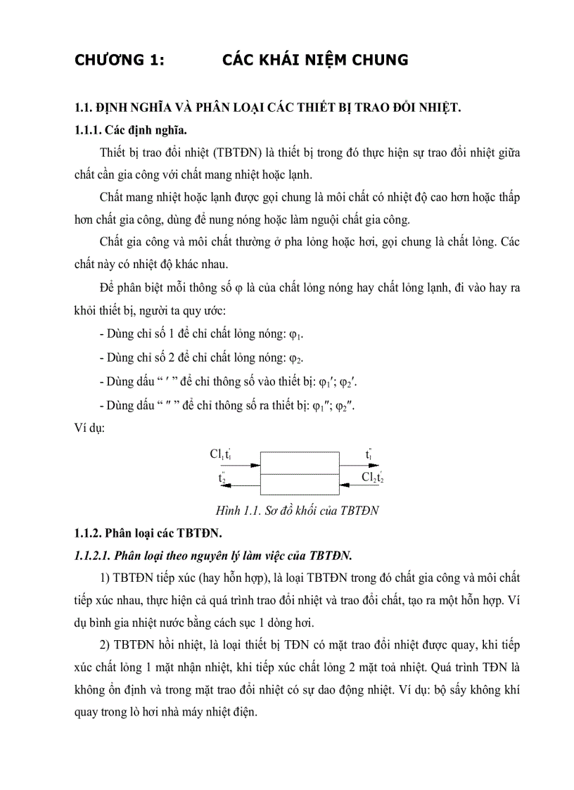 Thiết bị trao đổi nhiệt Chương 1