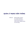 Giáo Trình Quản Lý Mạng Viễn Thông Học Viện Công Nghệ Bưu Chính Viễn Thông